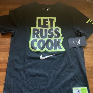 Let Russ Cook - Russel Wilson Nike shirt size 12 kids